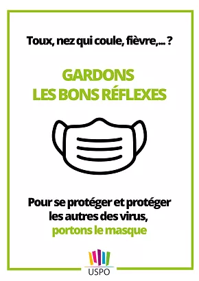 Illustration article Porter un masque lorsque l'on est malade